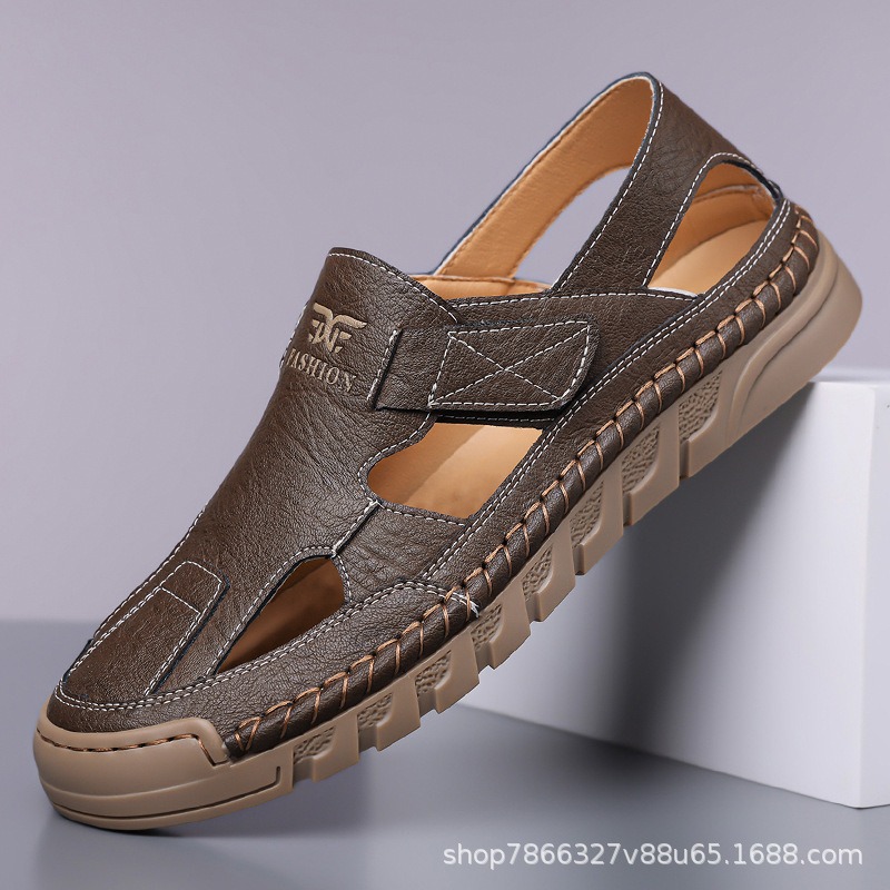 Sandales en cuir perforées pou - Men'S Fashion Online avis et prix