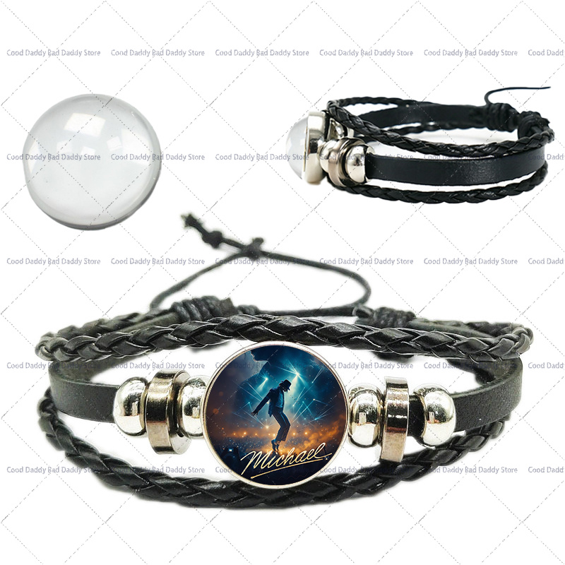 Bracelet tressé Michael Jackso - Mens Fashion Bracelet avis et prix