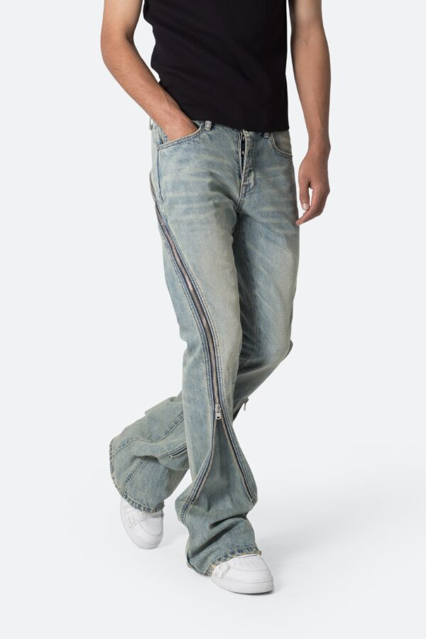 Jean évasé décontracté basique - Men'S Fashion Grey Jeans avis et prix