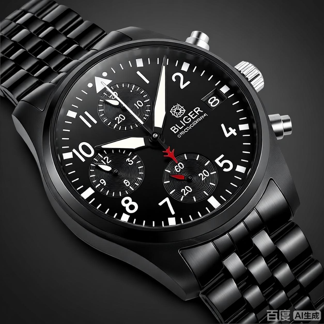 Montre chronographe à quartz B - Mens Fashion Bracelet avis et prix