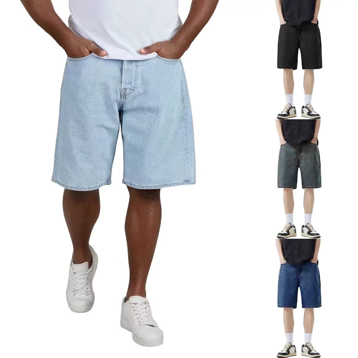 Nouveau short en jean vintage  - Men'S Fashion Overalls avis et prix
