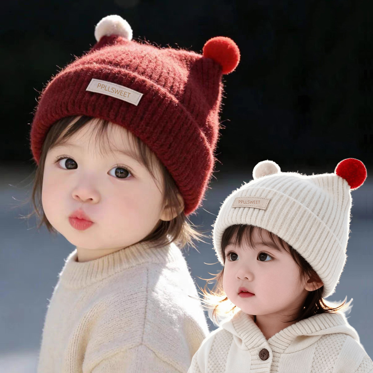 Bonnet tricoté pour bébé de 1  - Beanie Winter Hat avis et prix