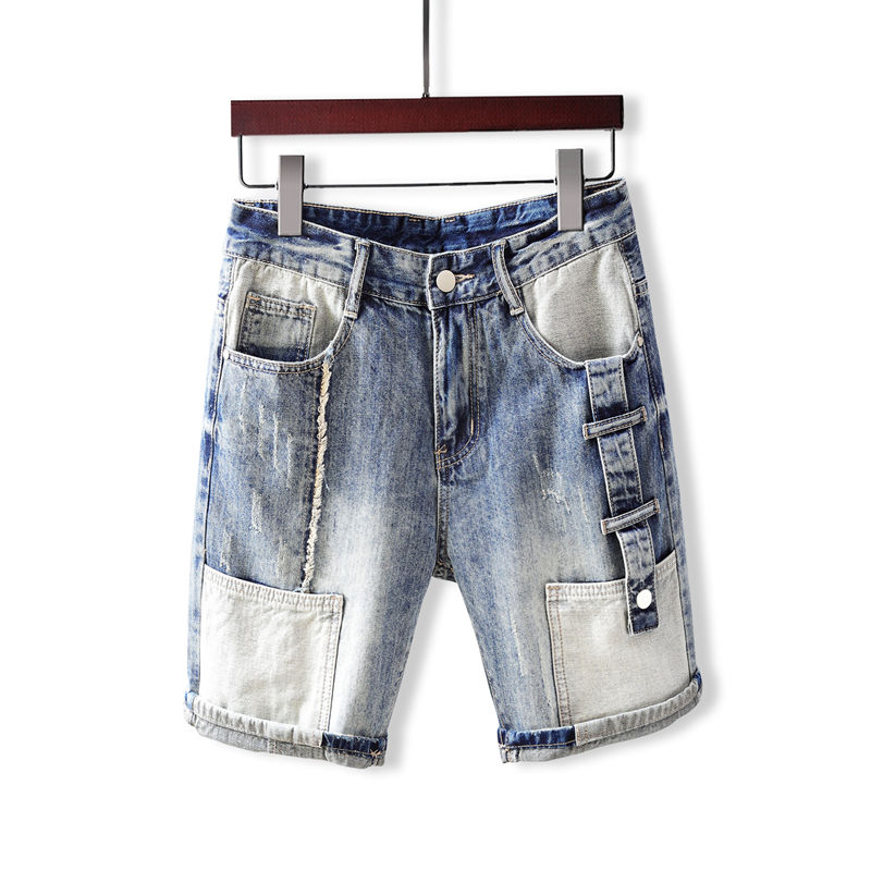 Jean court homme pantalon avec - Men'S Fashion Overalls avis et prix