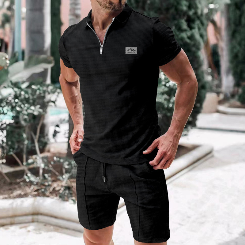 Nouvel ensemble de costume pou - Mens Fashion Zip Up avis et prix