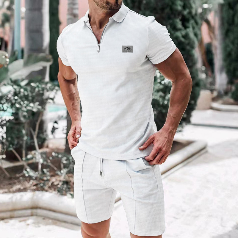 Nouvel ensemble de costume pou - Mens Fashion Zip Up avis et prix