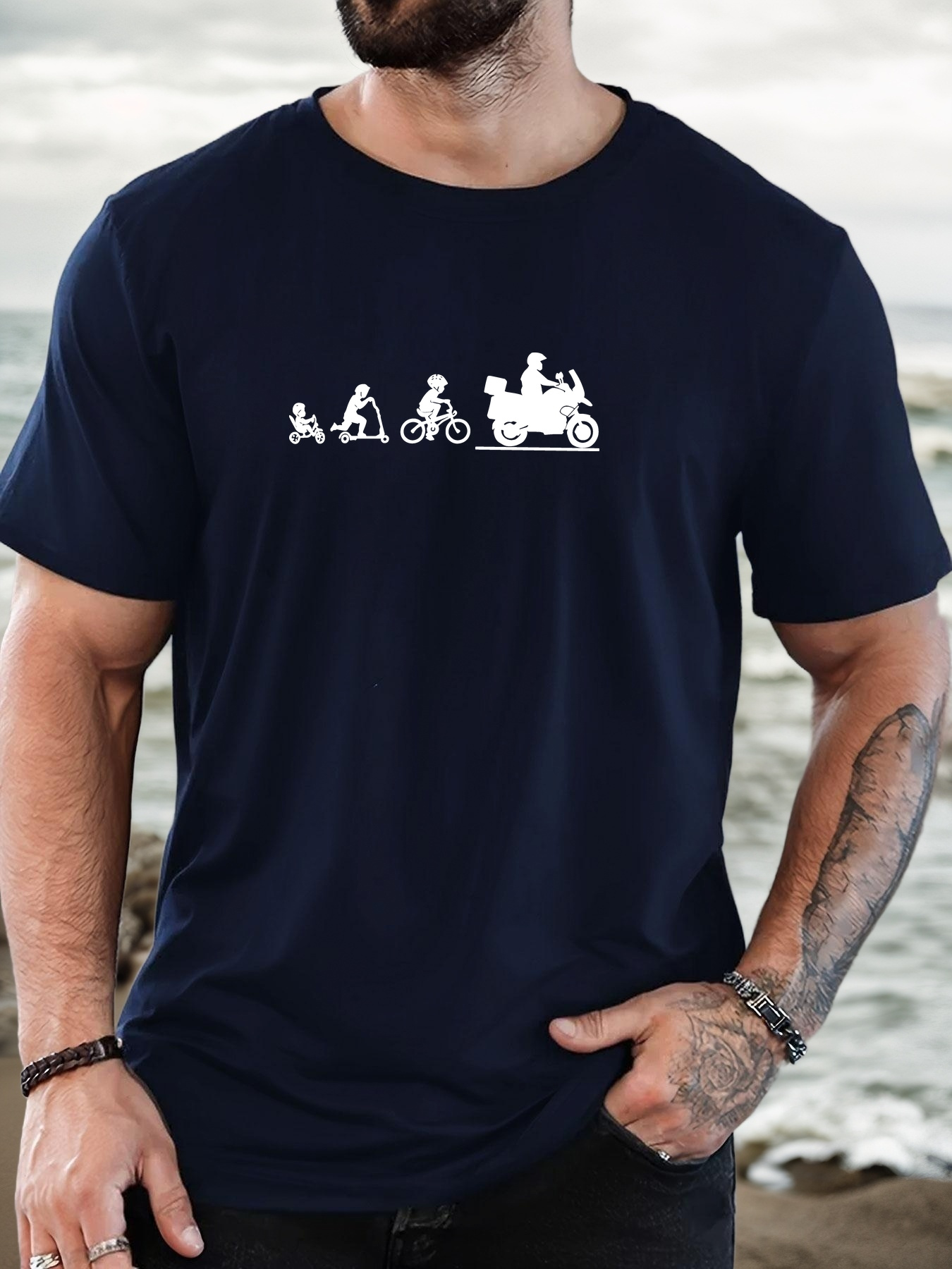 T-shirt basique noir pour homm - Men'S Fashion Evolution avis et prix