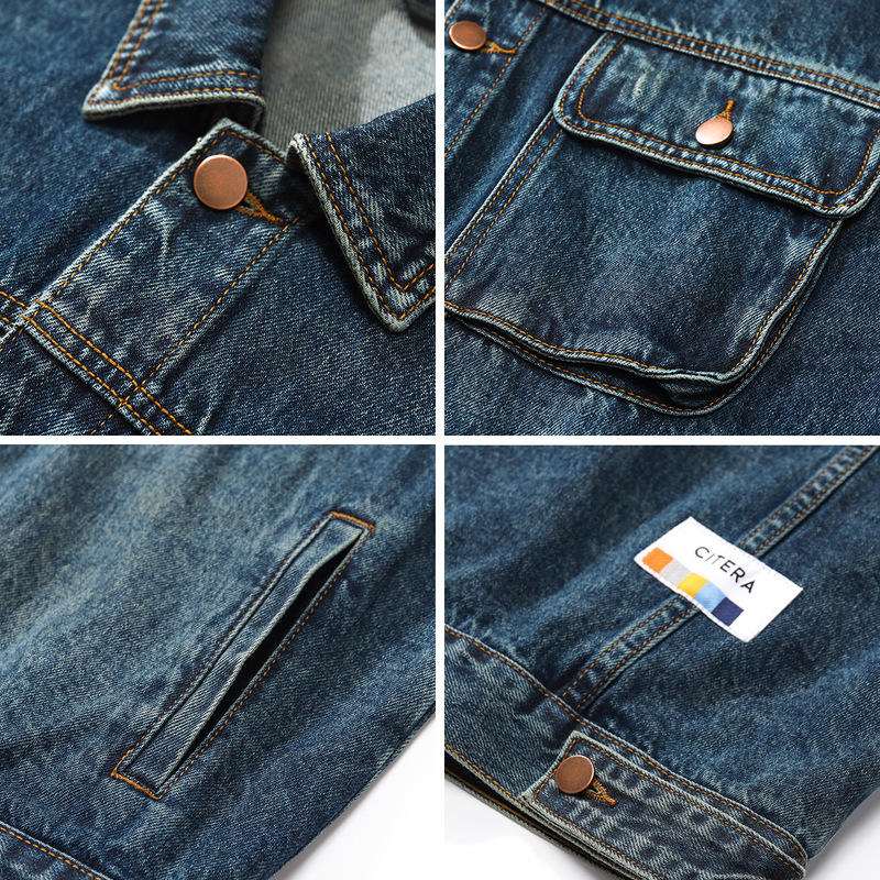 HELLOMARCEL Veste en jean de q - Mens Fashion Denim Jacket avis et prix