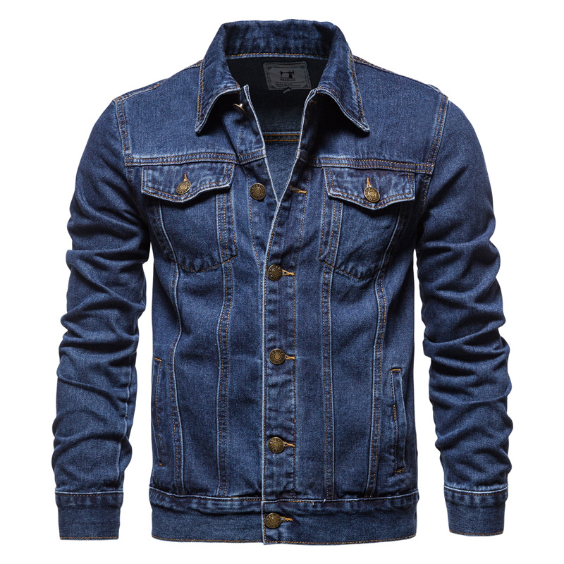 2025 automne Hommes solide Den - Mens Fashion Denim Jacket avis et prix
