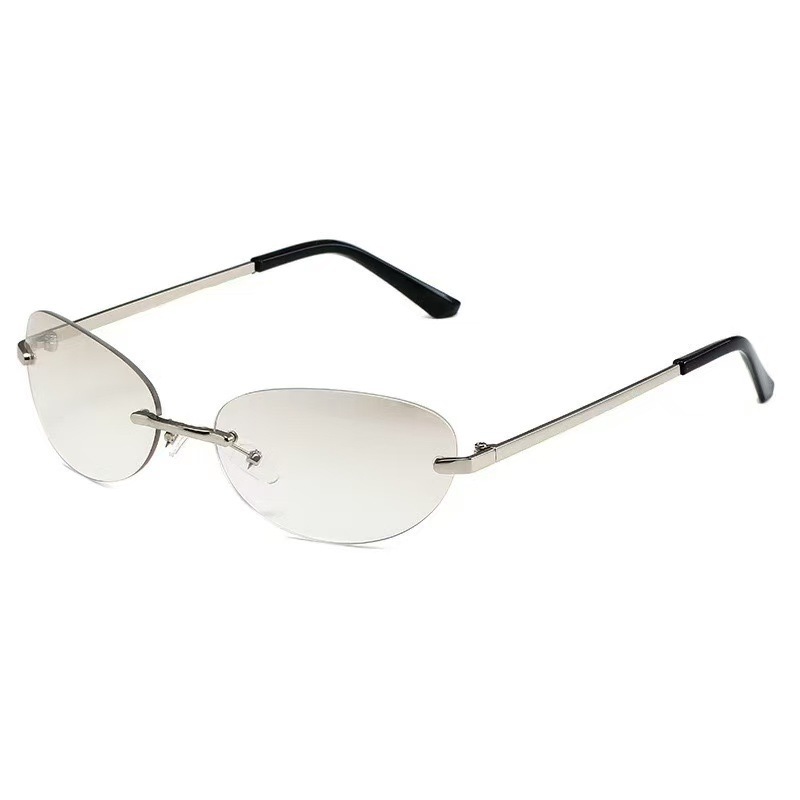 Lunettes de soleil ovales sans - Men'S Fashion Y2K avis et prix