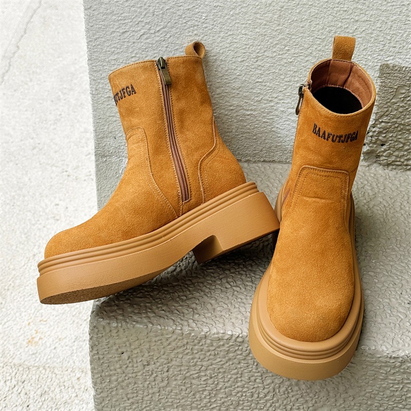 Bottes courtes rétro d'hiver p - Mens Fashion Zip Up avis et prix