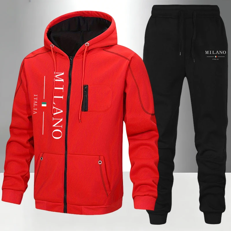 Ensemble de survêtement décont - Mens Fashion Zip Up avis et prix