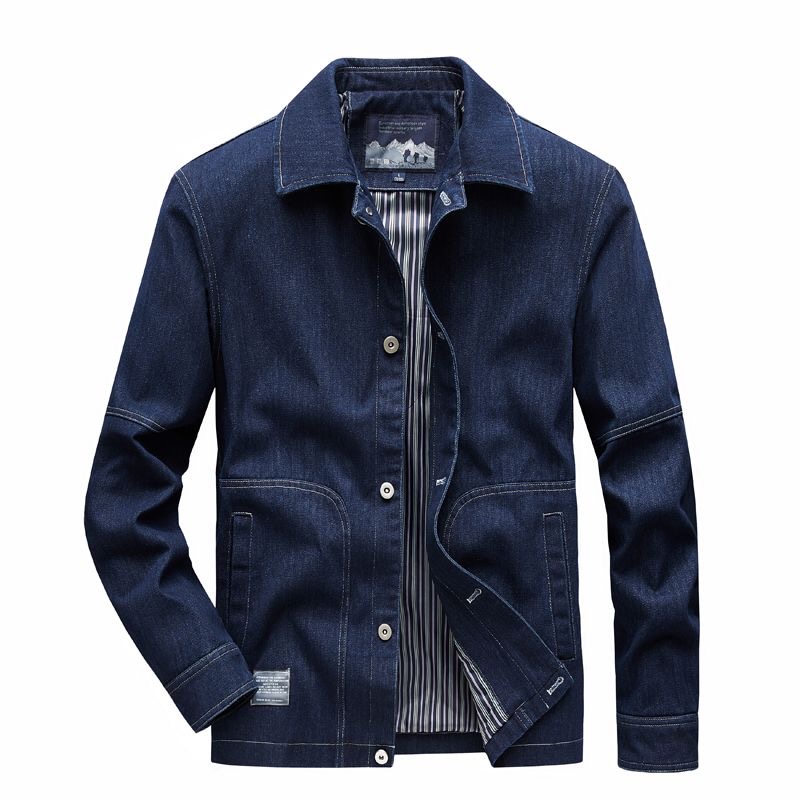 Veste en jean pour hommes, ten - Mens Fashion Denim Jacket avis et prix