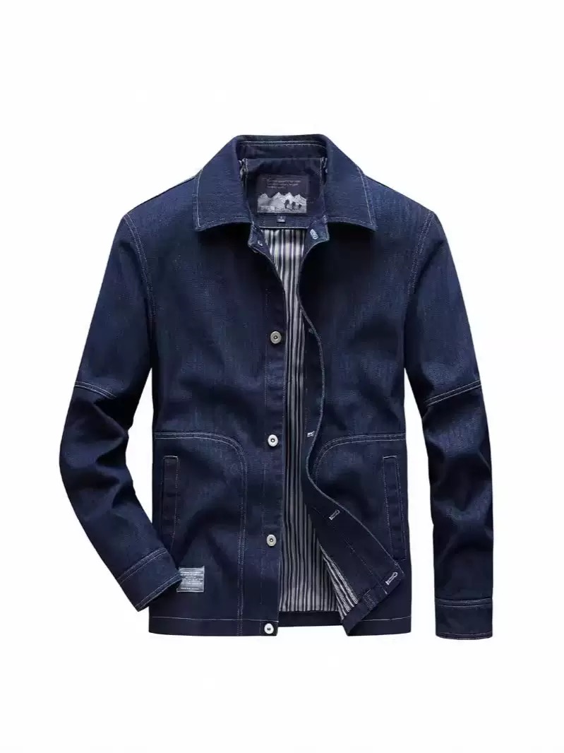 Veste en jean pour hommes, ten - Mens Fashion Denim Jacket avis et prix